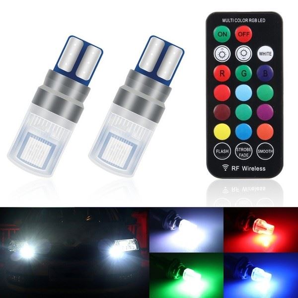 Bulb Set LED (T10) With Remote Control | Eurowagens - View 3