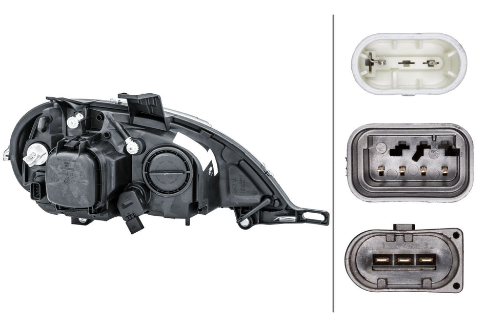 Mercedes-Benz M-Class Left Headlight | Hella OEM 163 820 45 61