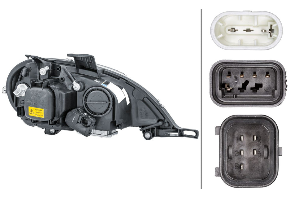 Mercedes-Benz M-Class Left Headlight | Hella OEM 163 820 51 61