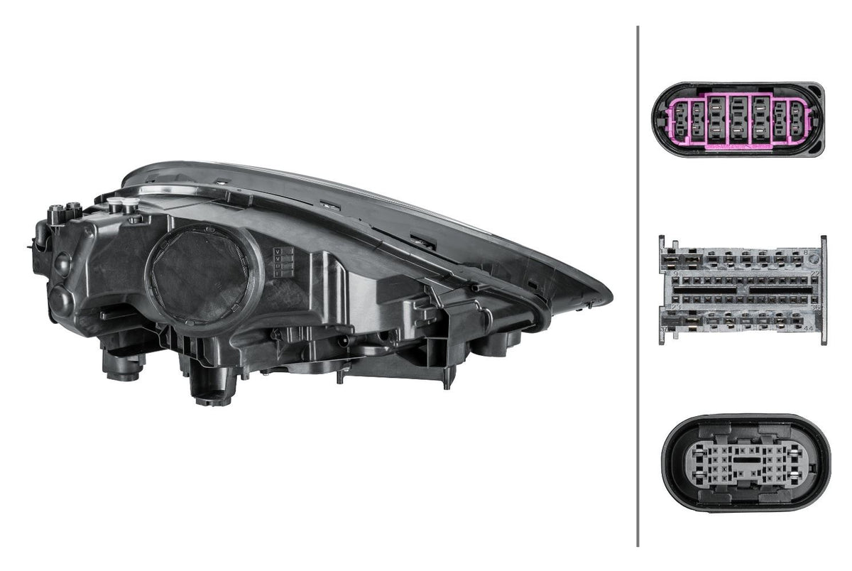 Porsche Cayenne Left Headlight, Hella OEM, OEM 9Y0 941 035 K - View 5