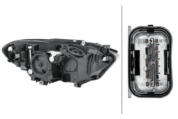 BMW 1 Series Left Headlight | Hella OEM 63 11 7 358 391 - View 2