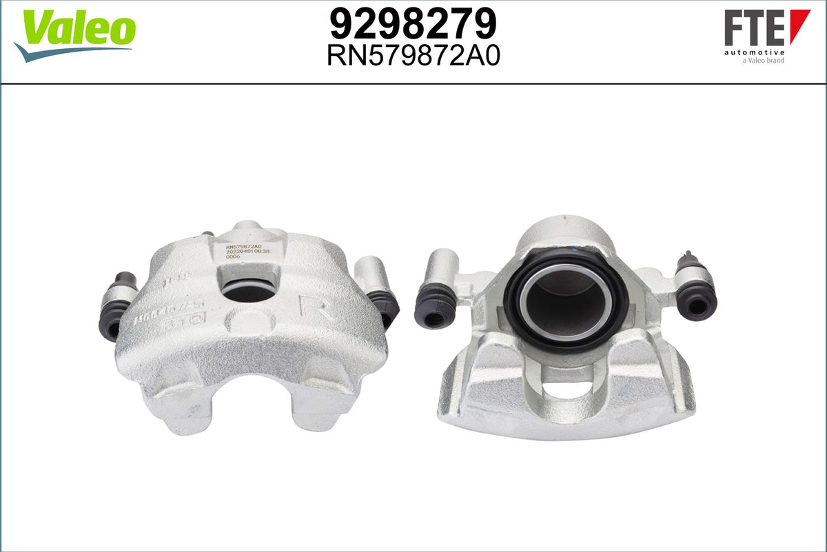 Valeo Right Brake Caliper Right for Mazda, OEM quality, OEM GJ6E3361XB, MPN 9298279