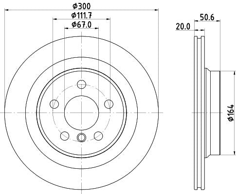 Hella Brake Disc for BMW, OEM quality, OEM 34206891086 - View 4
