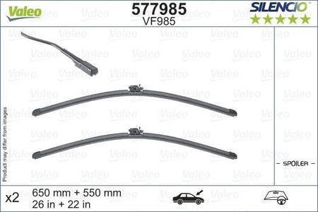 Valeo Front Wiper Blade Set for Mercedes-Benz, OEM quality, OEM A1678209301, MPN 577985