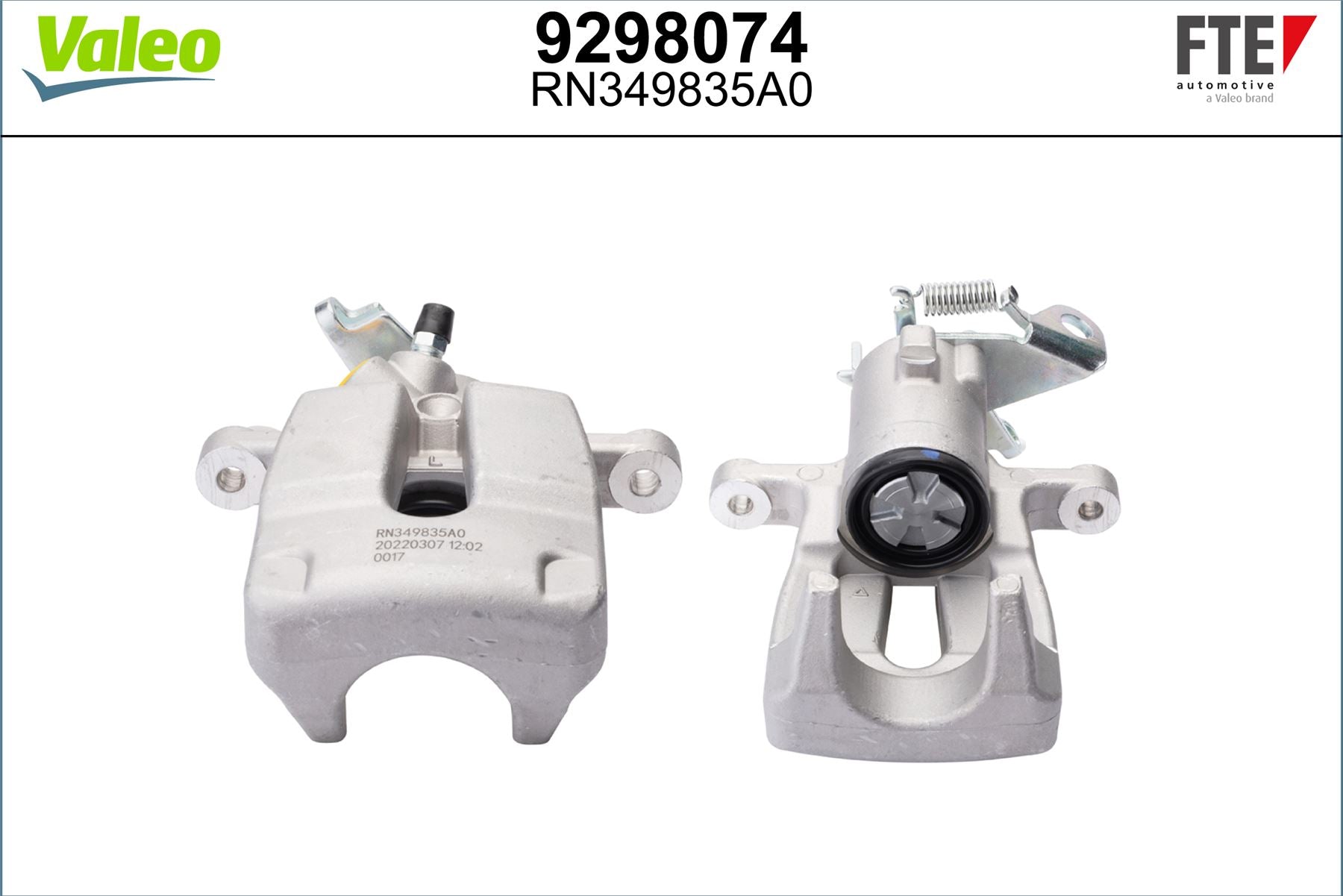 Valeo Left Brake Caliper Left for Renault, OEM quality, OEM 8253030, MPN 9298074