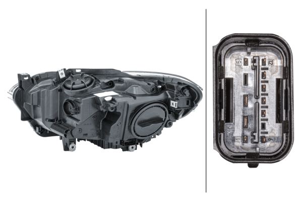 BMW 1 Series Right Headlight | Hella OEM 63 11 7 229 672