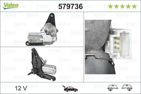 Valeo Rear Wiper Motor for Renault, OEM quality, OEM 8200071214 - View 6