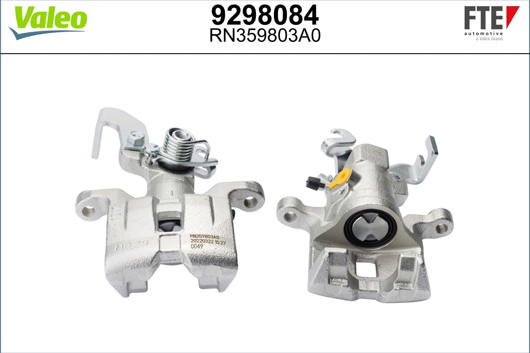 Valeo Left Brake Caliper Left for Mazda, OEM quality, OEM GJ6A2671XA, MPN 9298084