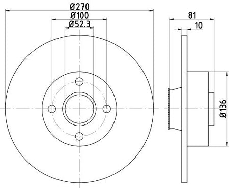 Hella Brake Disc for Renault, OEM quality, OEM 432004943R - View 2