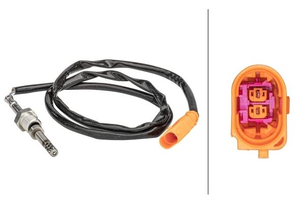 Hella Exhaust Gas Temperature Sensor for Volkswagen, OEM quality, OEM 03L906088AT, MPN 6PT 358 181-121