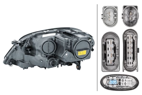 Mercedes-Benz M-Class Right Headlight | Hella OEM 164 820 32 59