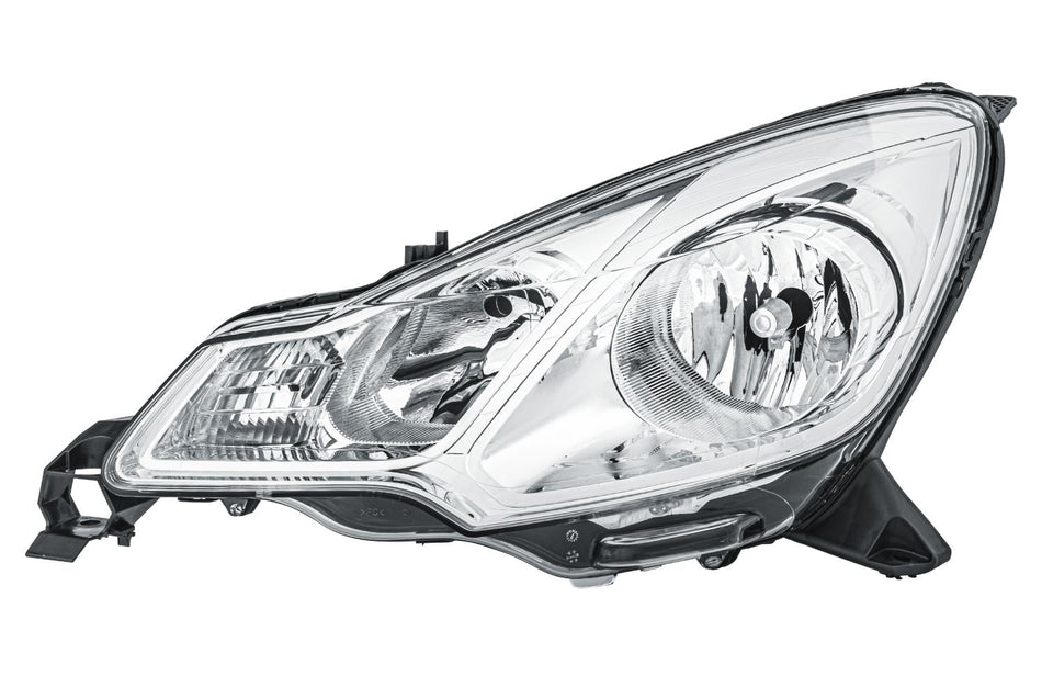 Citroen C3 II Left Headlight | Hella OEM 6208S7, MPN 1EJ 354 674-011