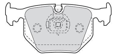 Valeo Rear Brake Pad Set for Alpina Bmw & BMW, OEM quality, OEM 34 21 1 159 960, MPN 301580
