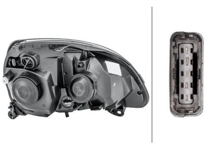 Hella Left Headlight for Renault, OEM quality, OEM 7701057655 - View 3