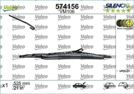 Valeo Front Wiper Blade for Toyota, Seat & more, OEM quality, OEM 3A1955427 - View 3