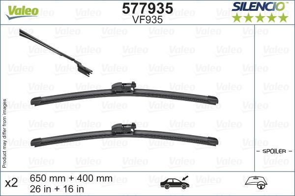 Valeo Front Wiper Blade Set for Subaru, Lexus & more, OEM quality, OEM 86542SG150 - View 5