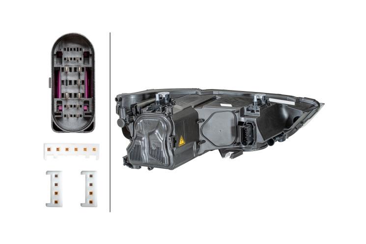 Audi A1 Left Headlight, Hella OEM, OEM 8X0941043A - View 2