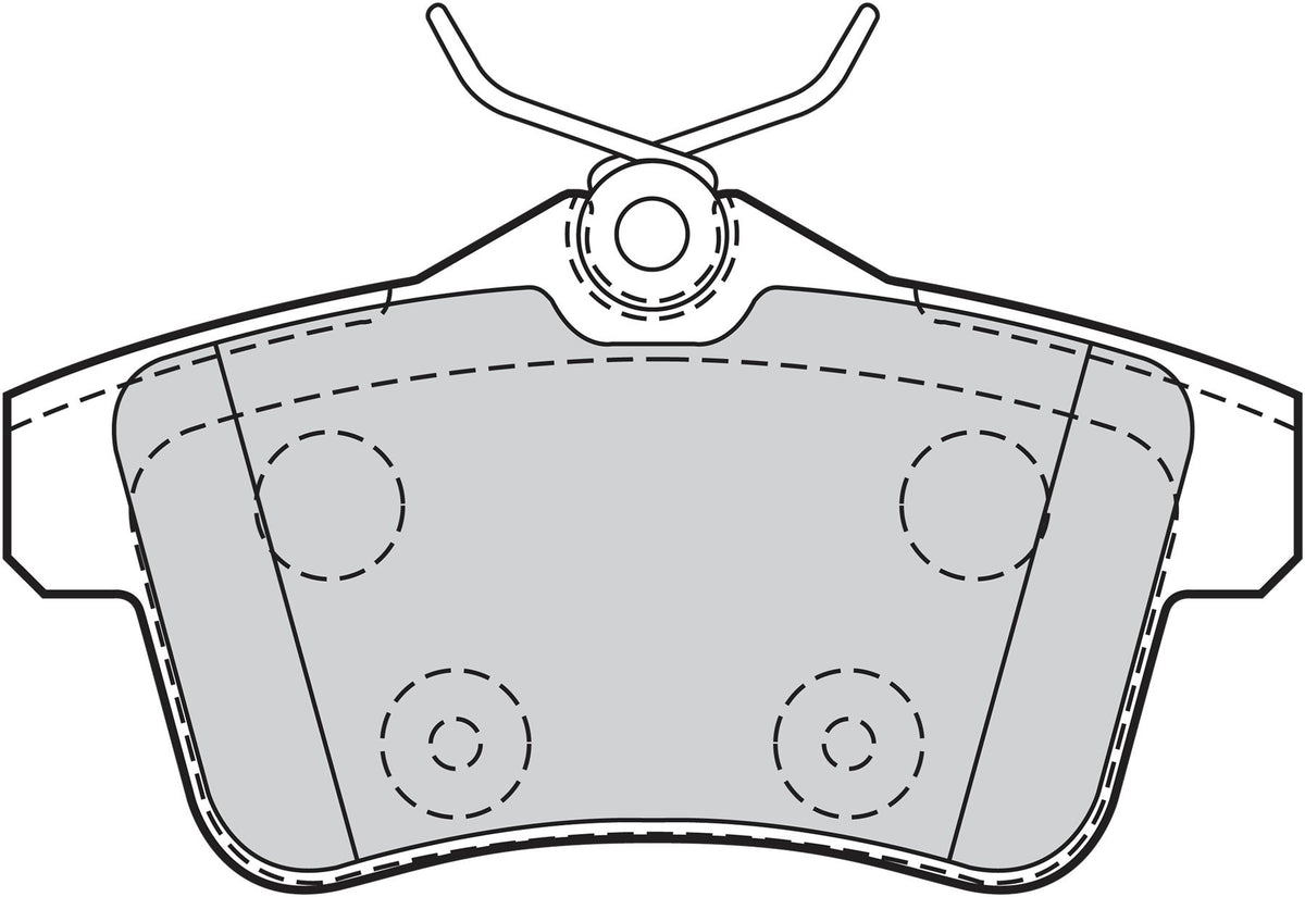 Valeo Rear Brake Pad Set for Citroen, Peugeot & more, OEM quality, OEM 4254-35, MPN 302126