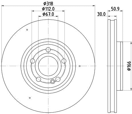 Hella Brake Disc for Mercedes-Benz, OEM quality, OEM 2474210712 - View 5