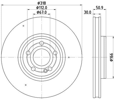 Hella Brake Disc for Mercedes-Benz, OEM quality, OEM 2474210712 - View 5
