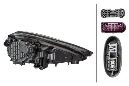 Porsche Cayenne Left Headlight, Hella OEM, OEM 7P5941751F - View 2