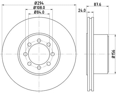 Hella Brake Disc for Iveco, OEM quality, OEM 2996043 - View 3