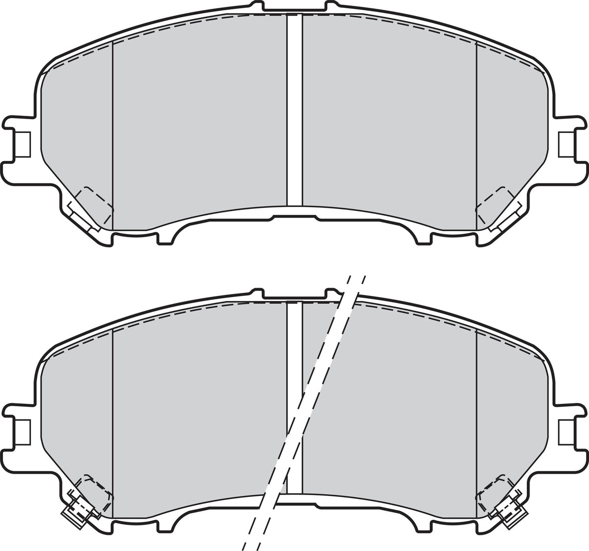 Valeo Front Brake Pad Set for Nissan & Renault, OEM quality, OEM 410604EA0A, MPN 302164