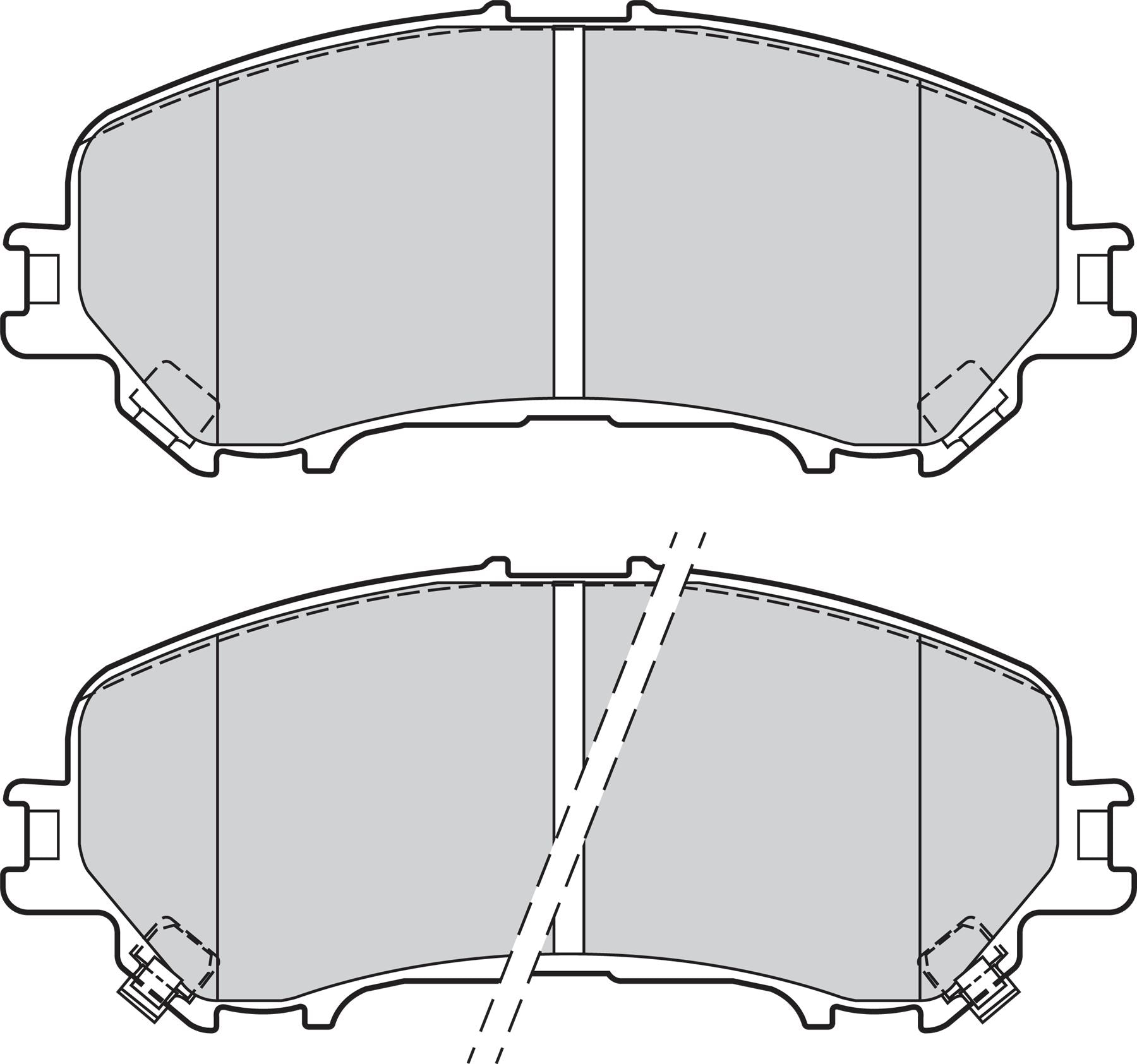 Valeo Front Brake Pad Set for Nissan & Renault, OEM quality, OEM 410604EA0A, MPN 302164