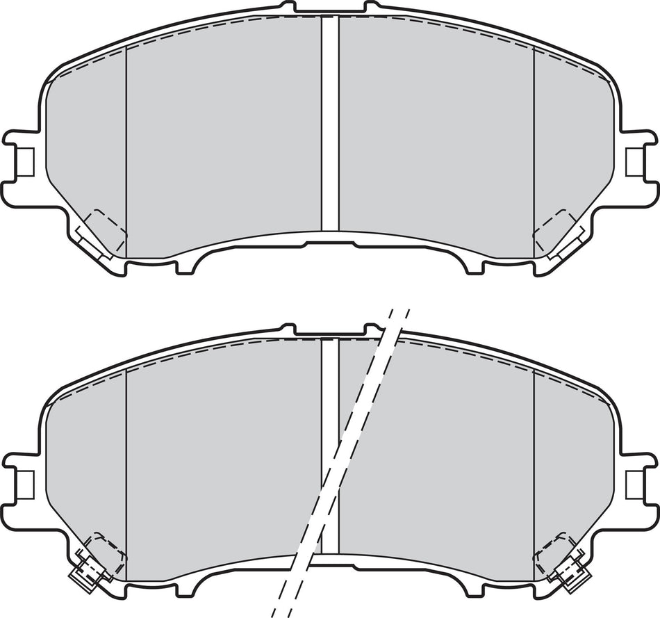 Valeo Front Brake Pad Set for Nissan & Renault, OEM quality, OEM 410604EA0A, MPN 302164