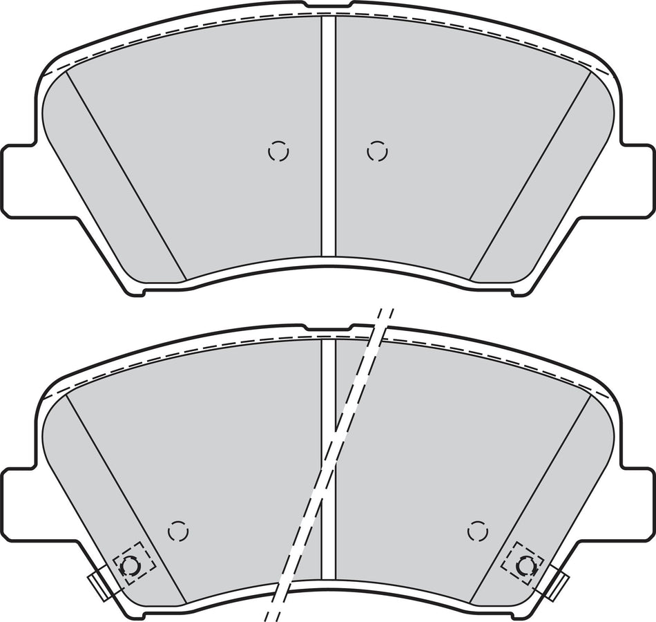 Valeo Front Brake Pad Set for Kia & Hyundai, OEM quality, OEM 58101-2VA50, MPN 302139