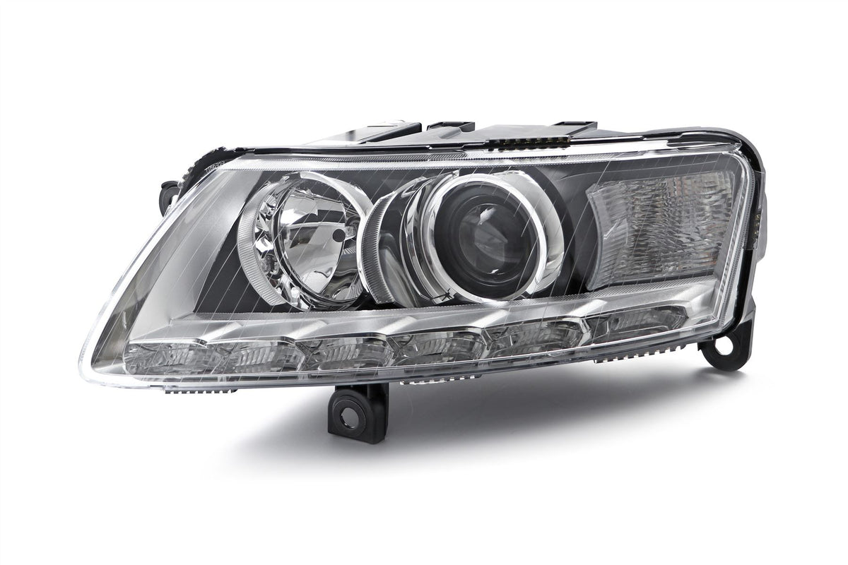 Hella Bi-Xenon LED DRL Left Headlight for Audi, OEM quality, OEM 4F0941029DF, MPN 1LL 009 925-531