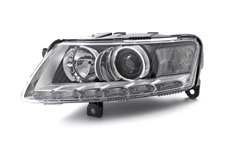 Hella Bi-Xenon LED DRL Left Headlight for Audi, OEM quality, OEM 4F0941029DF, MPN 1LL 009 925-531