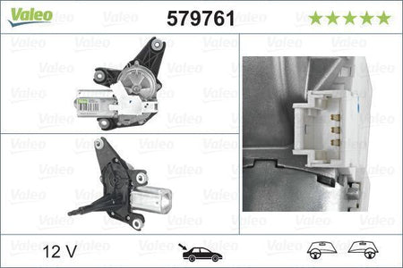 Renault Laguna Rear Wiper Motor, Valeo OEM, OEM 8200001892 - View 5