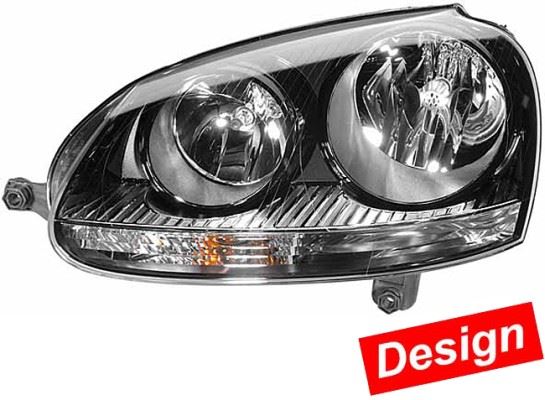 Hella Headlight for Volkswagen, OEM quality, OEM YY045G5PN, MPN 1EG 247 007-871