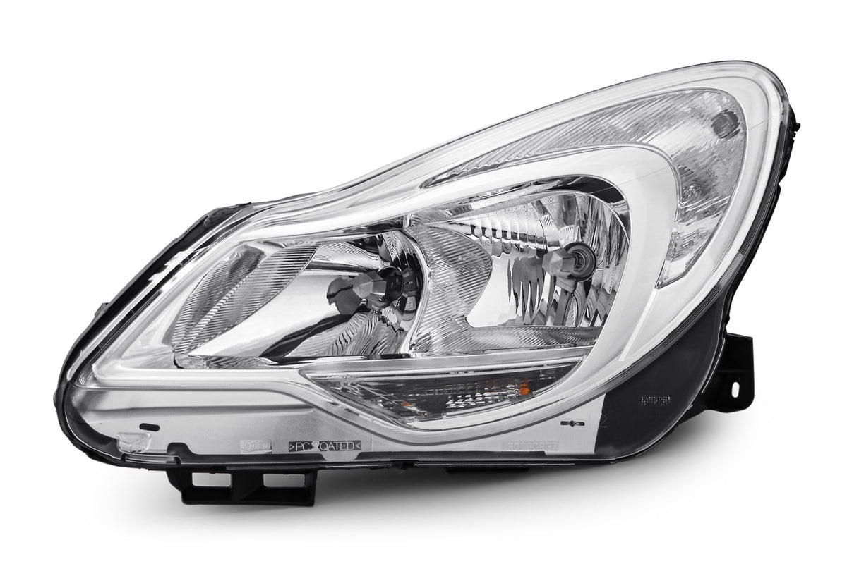 Vauxhall Corsa D Left Headlight, Valeo OEM, OEM 95507719, MPN 44587