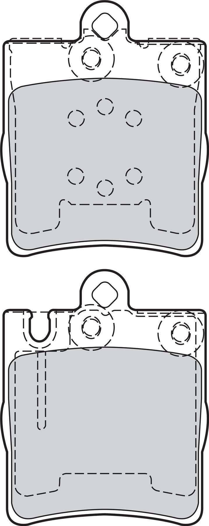 Valeo Rear Brake Pad Set for Mercedes-Benz, OEM quality, OEM 0024205220, MPN 302028
