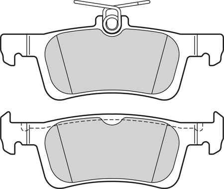 Valeo Rear Brake Pad Set for Peugeot & Citroen, OEM quality, OEM 1610814180, MPN 302161