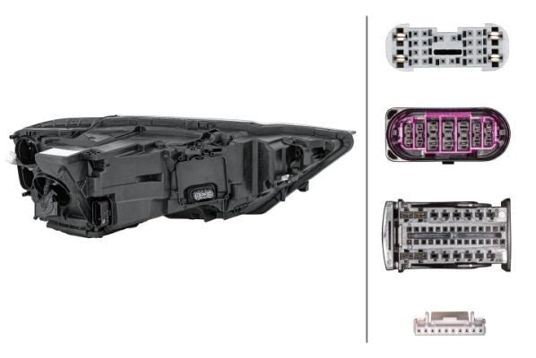 Audi A8 Left Headlight, Hella OEM - View 3