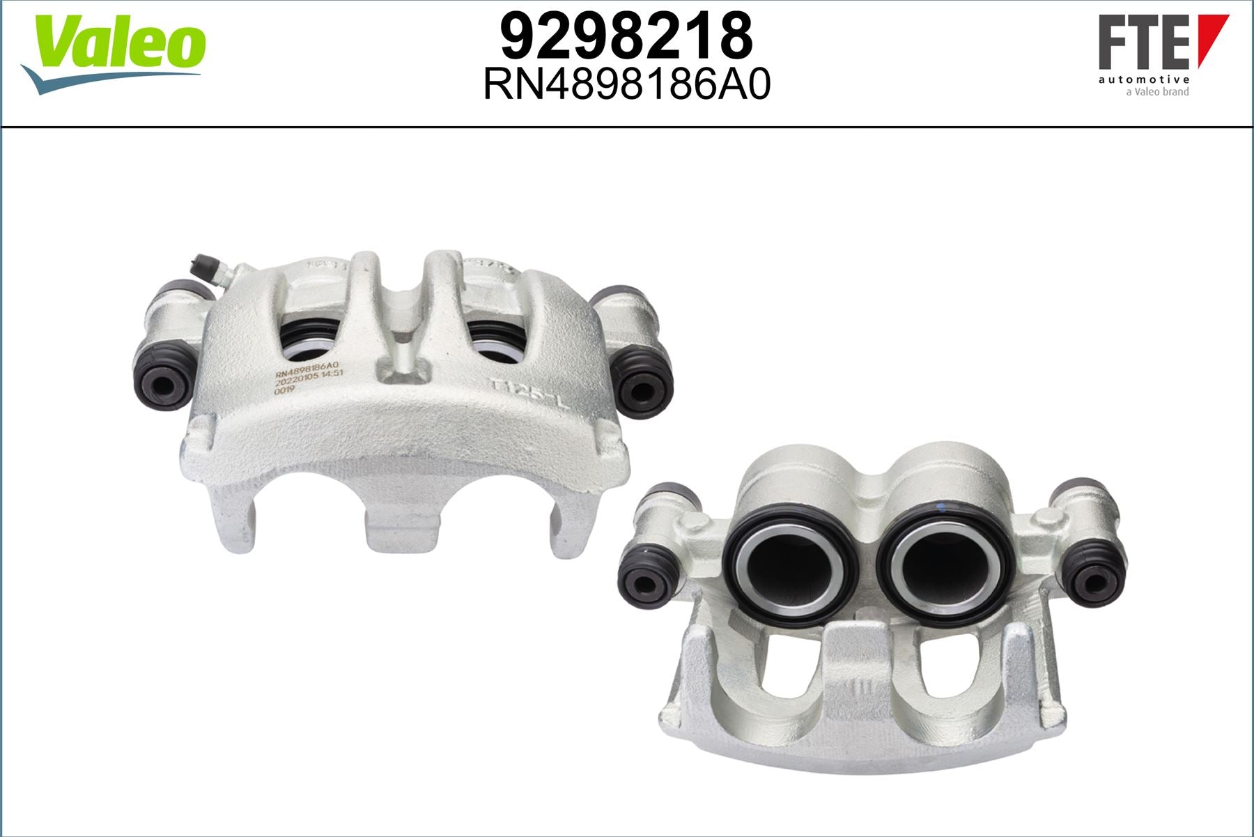 Valeo Left Brake Caliper Left for Mercedes-Benz, OEM quality, OEM 0044202783, MPN 9298218