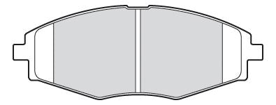 Valeo Front Brake Pad Set for Daewoo & Chevrolet, OEM quality, OEM 9644 6175, MPN 301316