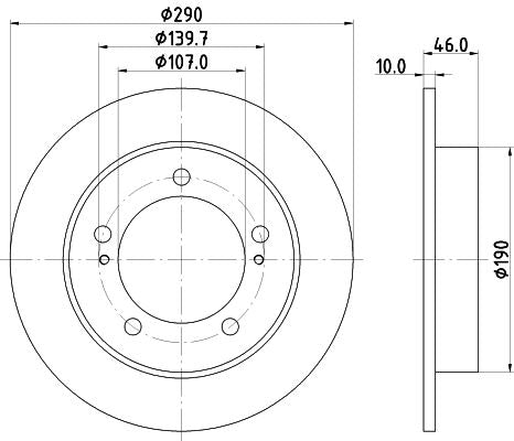 Hella Brake Disc for Holden, Suzuki & more, OEM quality, OEM 5521180000 - View 4
