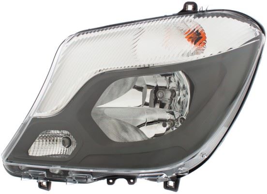 Hella Left Headlight for Mercedes-Benz, OEM quality, OEM 906 820 28 61, MPN 1EJ 011 030-151