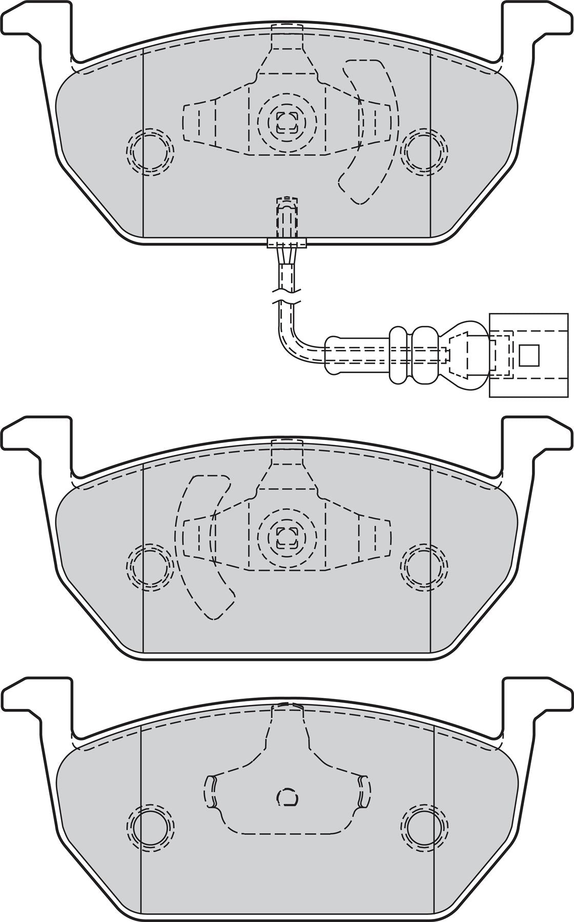 Valeo Front Brake Pad Set for Audi, Seat & more, OEM quality, OEM 5Q0698151C, MPN 302222