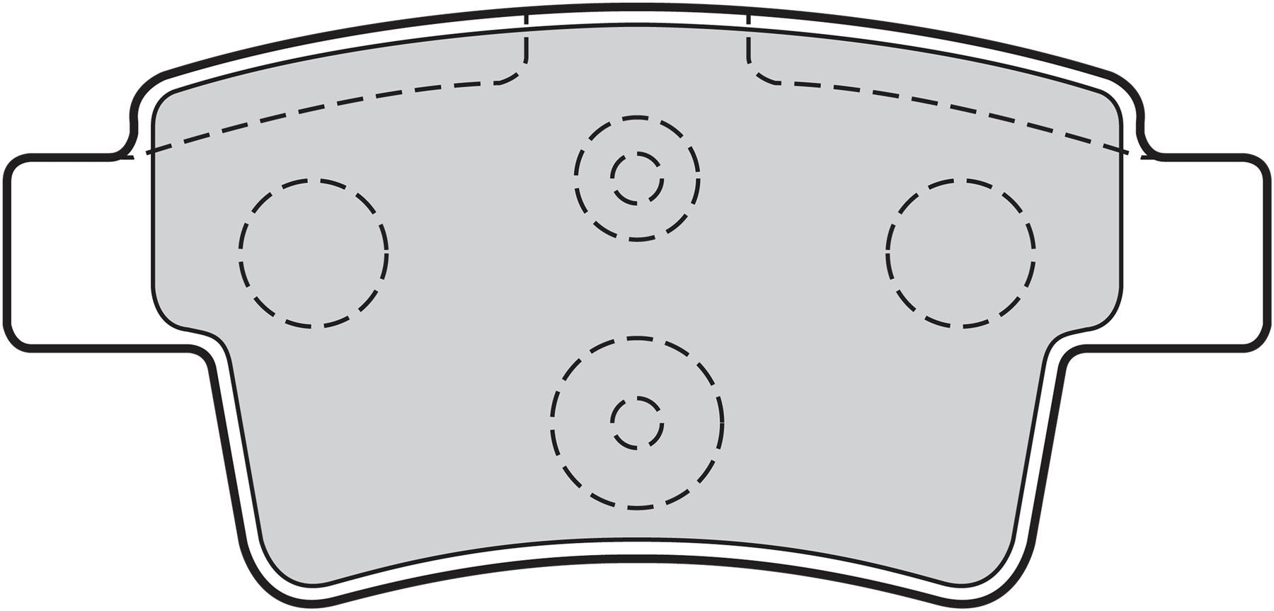 Valeo Rear Brake Pad Set for Citroen, OEM quality, OEM 4253-71, MPN 302214