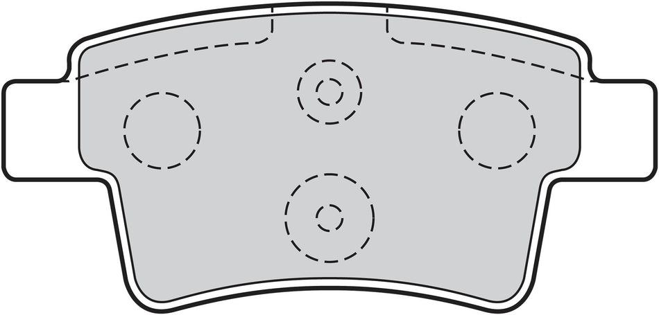 Valeo Rear Brake Pad Set for Citroen, OEM quality, OEM 4253-71, MPN 302214