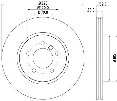 Hella Brake Disc for BMW, OEM quality, OEM 1166071 - View 2