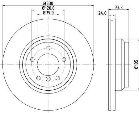 Hella Brake Disc for BMW, OEM quality, OEM 34116764645 - View 4