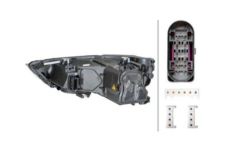 Audi A1 Right Headlight, Hella OEM, OEM 8X0941044A - View 2