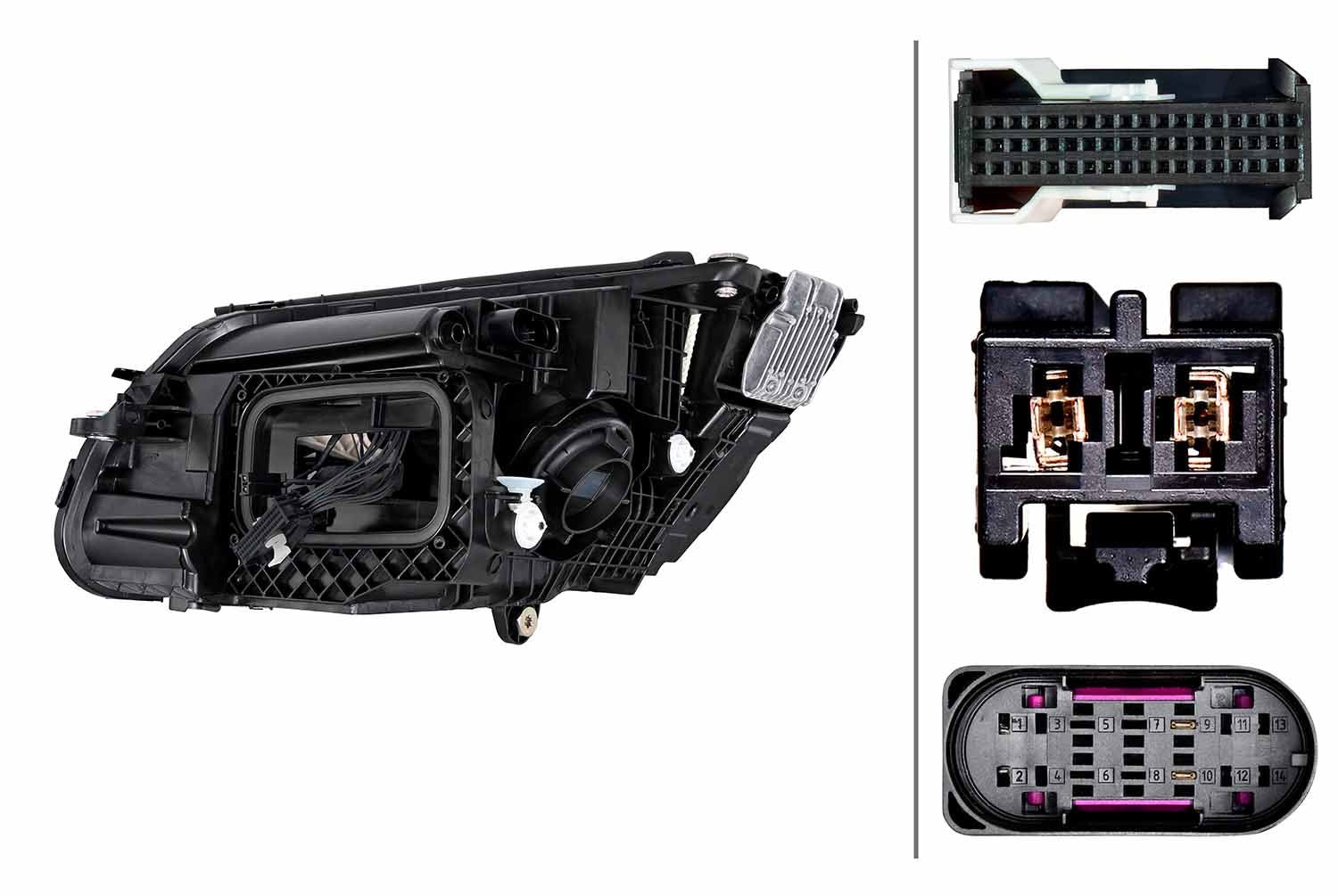 Hella LED Right Headlight for Mercedes-Benz, OEM quality, OEM 205 906 26 06 - View 3