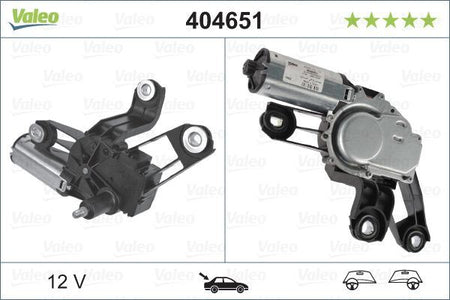 Skoda Fabia Rear Wiper Motor, Valeo OEM, OEM 6Y9955711A, MPN 404651